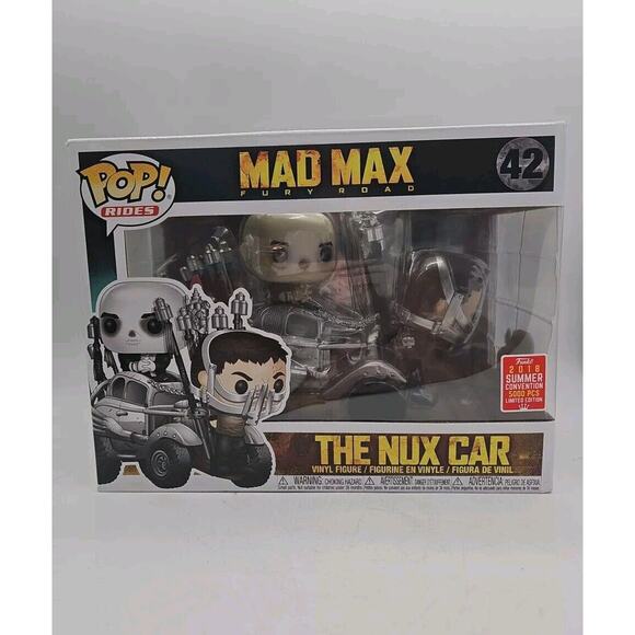 J Funko POP! Rides Mad Max Fury Road | The Nux Car #42 | LE 5000 SDCC Exclusive - Picture 1 of 6